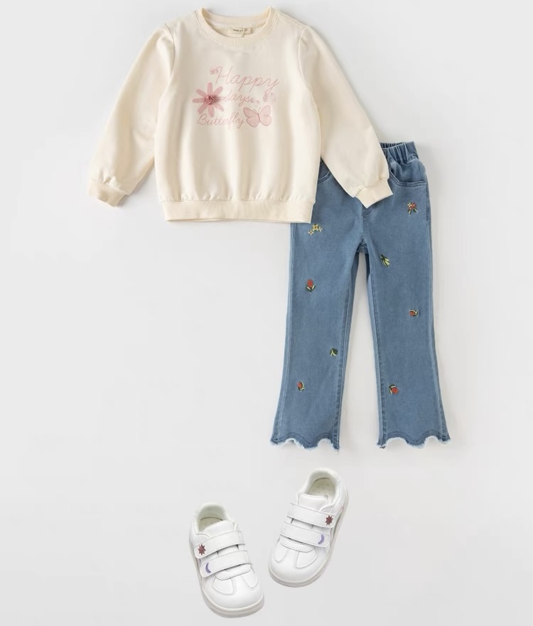 mini closet / チューリップ刺繍デニム DK1248028